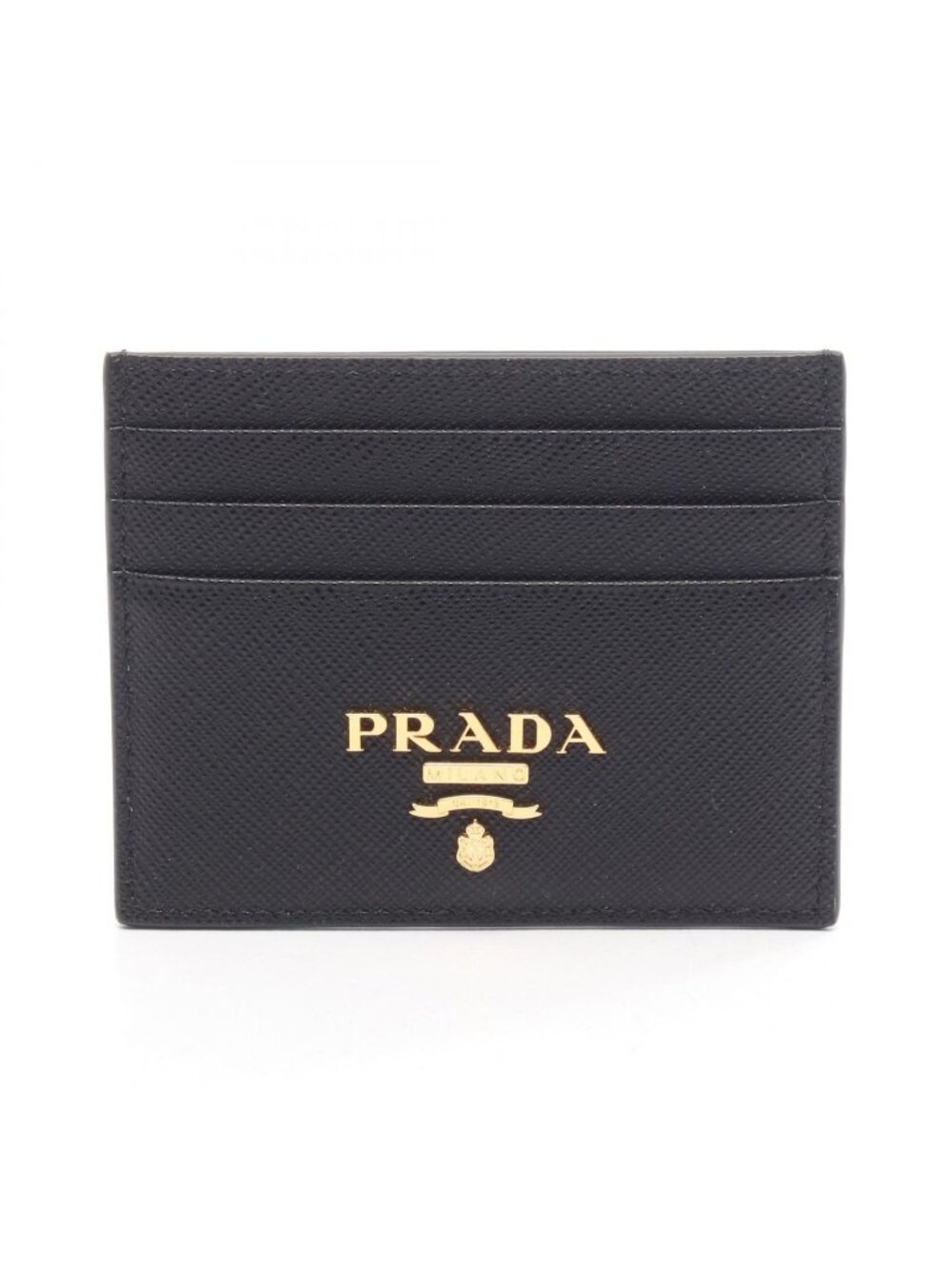 Prada Card Case Saffiano Metal Leather